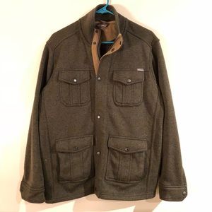 LL Bean Four Pocket Sweater/Jacket zip up w/snaps